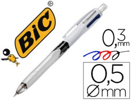 Bolígrafo Bic 4 colores 3 tintas +  portaminas